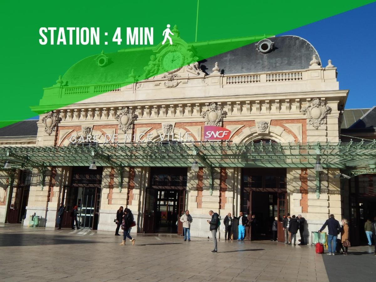 2 Rooms - Hyper Centre - Air-Conditioned - Terrace - Quiet - Tramway - Equipped Kitchen - Wifi Nice Exterior foto
